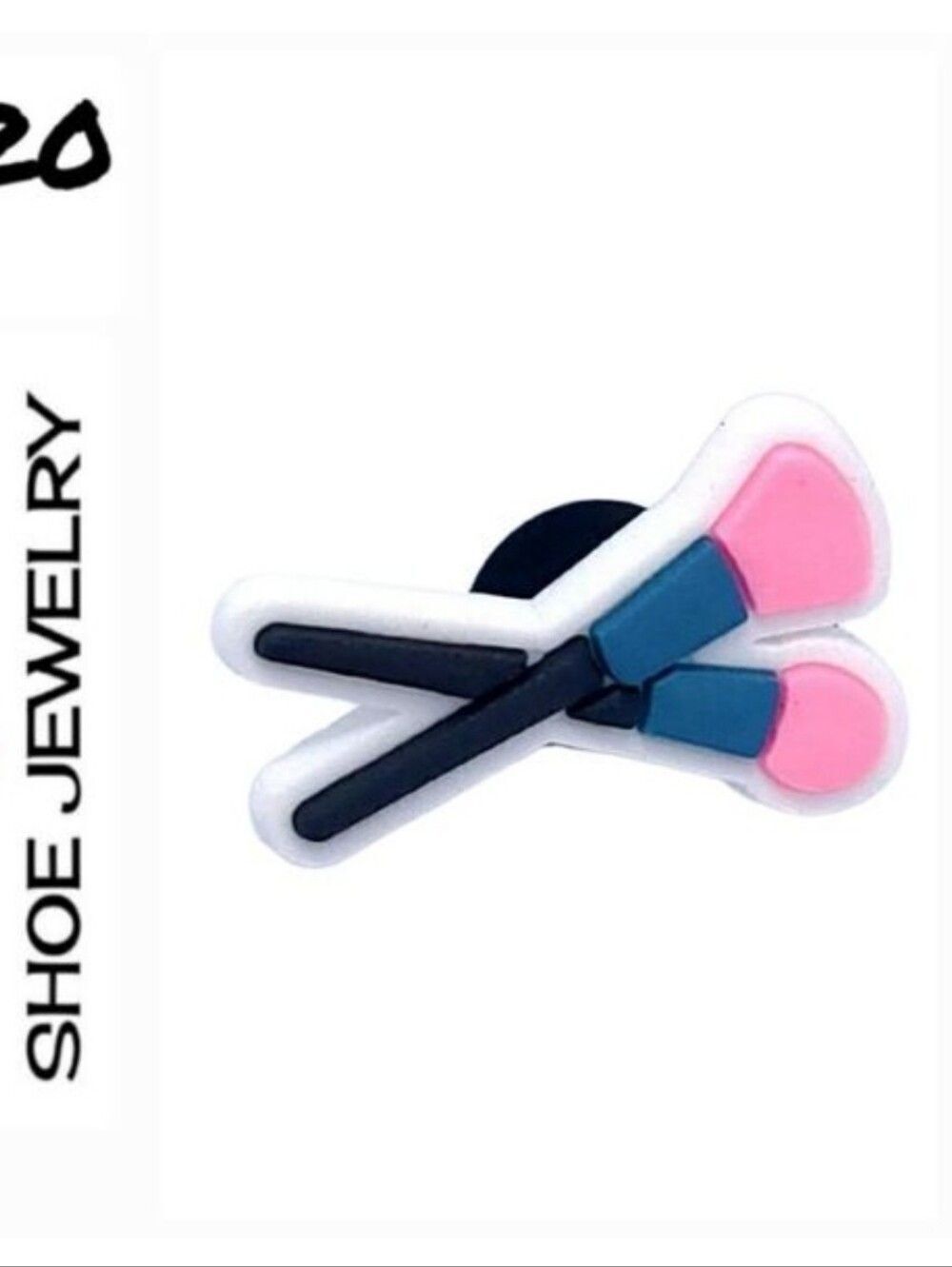 6/$20 Makeup Brush Cosmetics Croc Charm Shoe Jewelry Girly Powder Brushes
